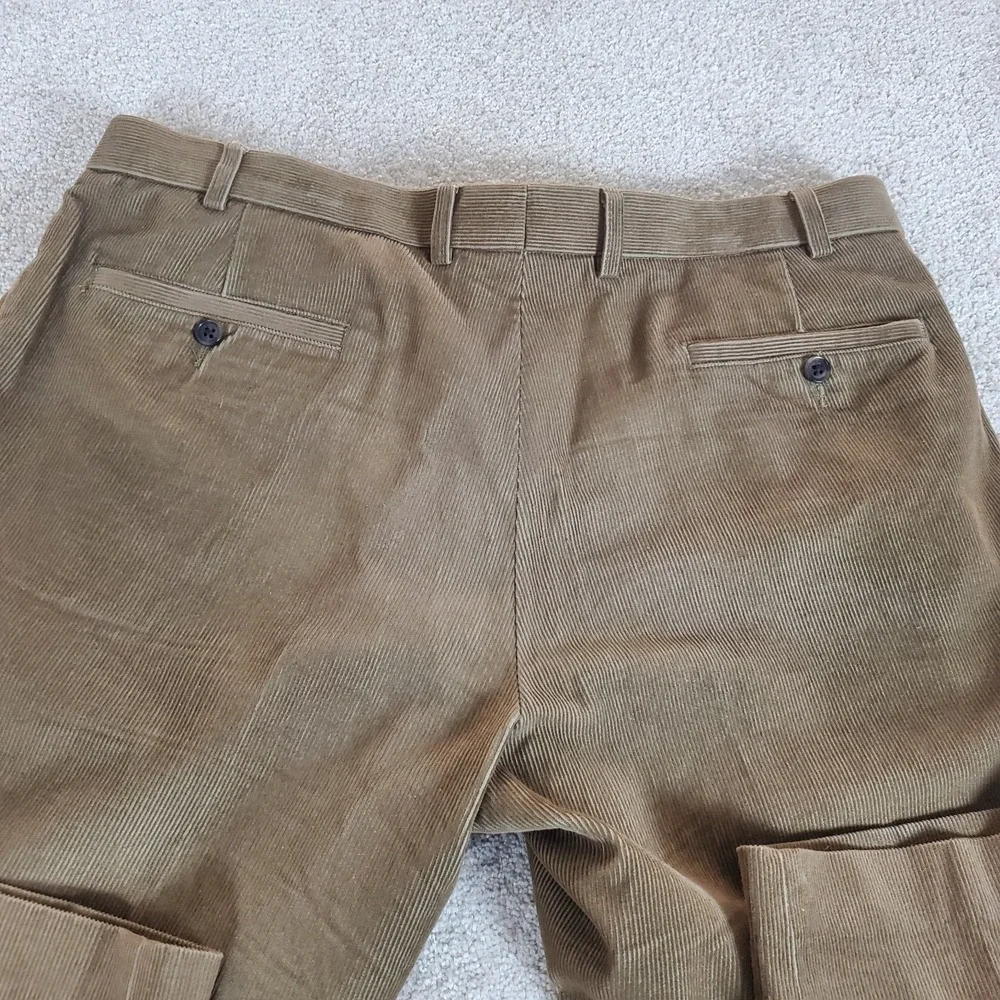 Lauren Ralph Lauren Men's Tan Corduroy Pants Tagged 38X29 Actually Measure 39X29